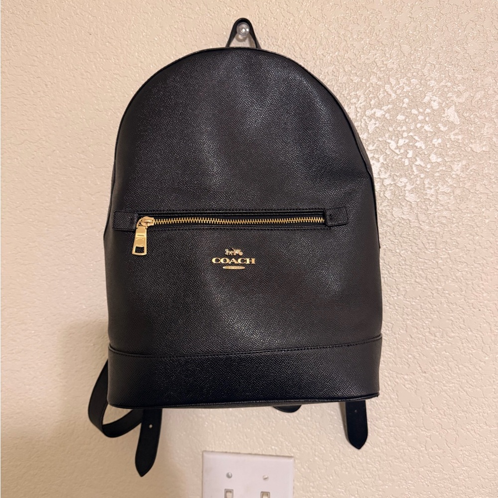 Coach G2132- C5680 Kenley Backpack in Crossgrain Leather ~Black.